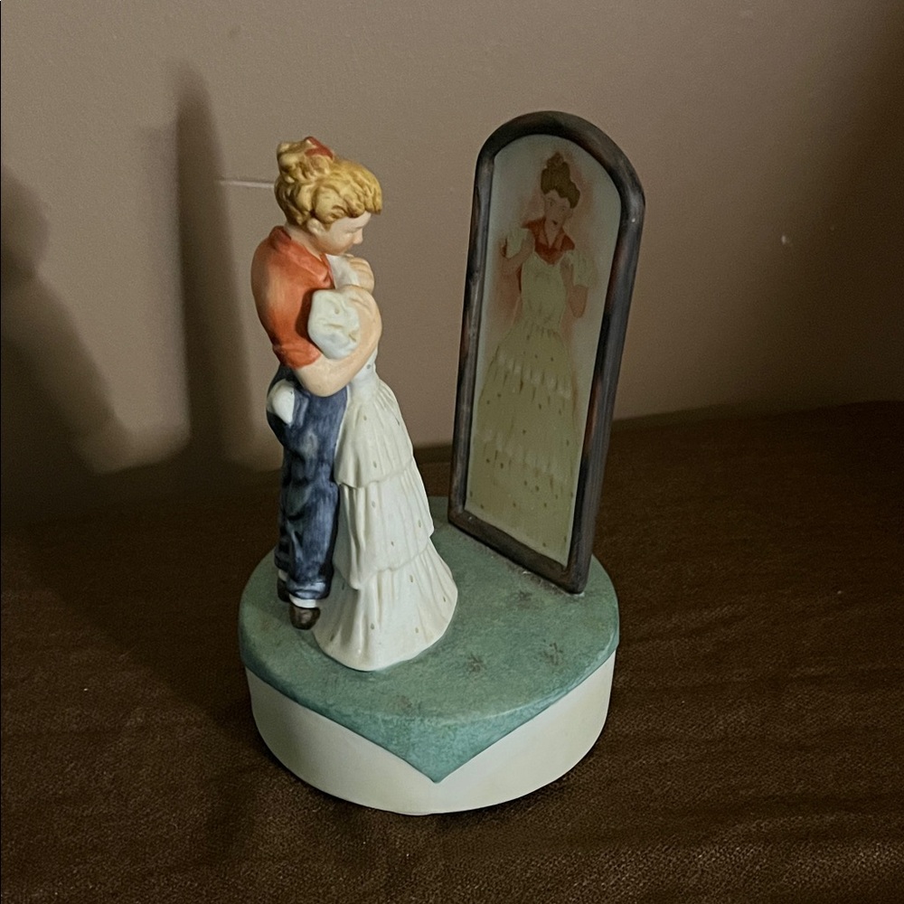 😀Vintage limited edition music box Japan Norman Rockwell